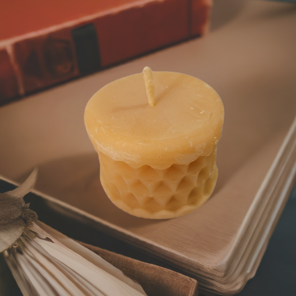 Decorative Beeswax Tealight Candle