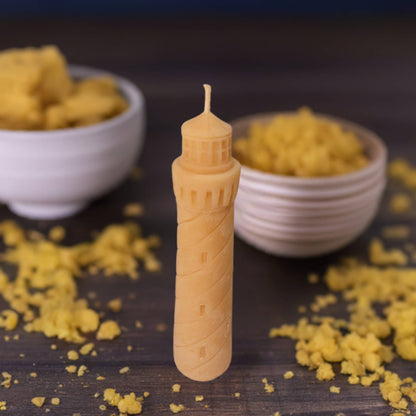 Beeswax Lighthouse Style Candle