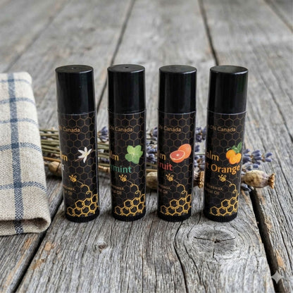 Beeswax Lip Balm 4-Pack - All 4 Flavors